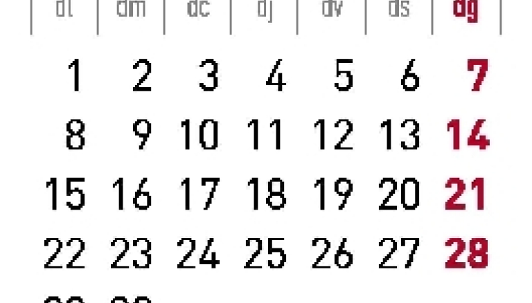 Error en el calendario