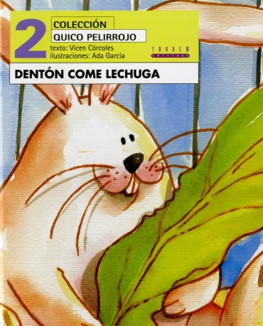 Dentón come lechuga